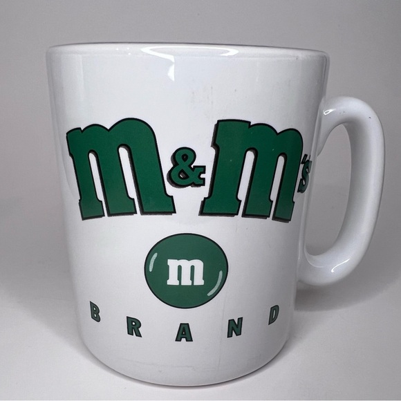 XL Jumbo M&M’s Brand Mug 28oz 5” Tall Blue Green Double Sided - Picture 2 of 9